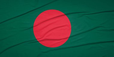 Hareketli Ulusal Bayrak Dalgalanması Bangladeş 'in Canlı Renkleri