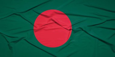 Hareketli Ulusal Bayrak Dalgalanması Bangladeş 'in Canlı Renkleri