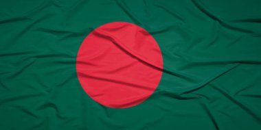 Hareketli Ulusal Bayrak Dalgalanması Bangladeş 'in Canlı Renkleri