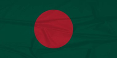 Hareketli Ulusal Bayrak Dalgalanması Bangladeş 'in Canlı Renkleri