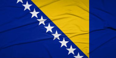 Bosna-Hersek Bayrağının Zarifçe Dalgalanışına Minimalist Bakış