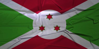 İzole Burundi Bayrağı Rüzgâr Hareketi Konsepti