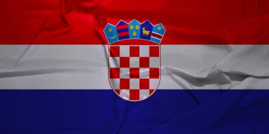 Coasta Rica Ulusal Gurur Bayrağı Rüzgarlı Bir günde Dalgalanıyor