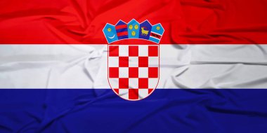 Coasta Rica Ulusal Gurur Bayrağı Rüzgarlı Bir günde Dalgalanıyor