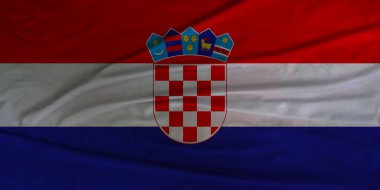 Coasta Rica Ulusal Gurur Bayrağı Rüzgarlı Bir günde Dalgalanıyor