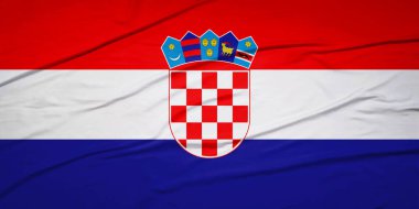 Coasta Rica Ulusal Gurur Bayrağı Rüzgarlı Bir günde Dalgalanıyor