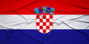 Coasta Rica Ulusal Gurur Bayrağı Rüzgarlı Bir günde Dalgalanıyor