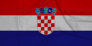 Coasta Rica Ulusal Gurur Bayrağı Rüzgarlı Bir günde Dalgalanıyor