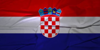 Coasta Rica Ulusal Gurur Bayrağı Rüzgarlı Bir günde Dalgalanıyor