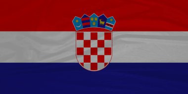 Coasta Rica Ulusal Gurur Bayrağı Rüzgarlı Bir günde Dalgalanıyor