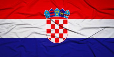 Coasta Rica Ulusal Gurur Bayrağı Rüzgarlı Bir günde Dalgalanıyor