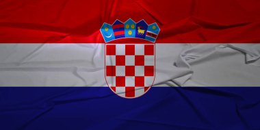 Coasta Rica Ulusal Gurur Bayrağı Rüzgarlı Bir günde Dalgalanıyor