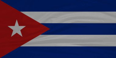 Kırışık Kumaş Detaylı Küba Sallanan Bayrak Kapanışı