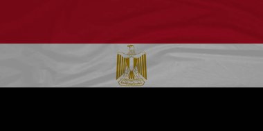 Mısır Ulusal Bayrağı havada sallanıyor 