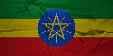 Kimlik Sembolünde Etiyopya Bayrağı Dalgalanması