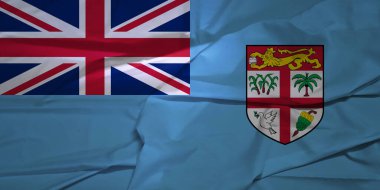 Kimlik Sembolünde Fiji Bayrağı Dalgalanması