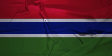 Orta Dalga Gerçekçi Dokuda Gambiya Zarif Bayrağı