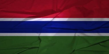 Orta Dalga Gerçekçi Dokuda Gambiya Zarif Bayrağı