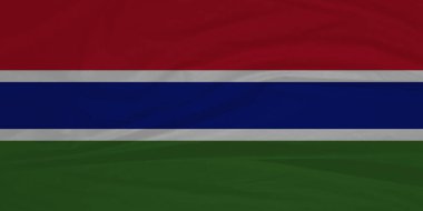 Orta Dalga Gerçekçi Dokuda Gambiya Zarif Bayrağı