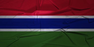 Orta Dalga Gerçekçi Dokuda Gambiya Zarif Bayrağı