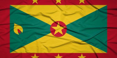 Hava Özgürlük ve Birlik Konseptinde Gururlu Grenada Bayrağı