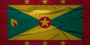 Hava Özgürlük ve Birlik Konseptinde Gururlu Grenada Bayrağı