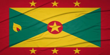 Hava Özgürlük ve Birlik Konseptinde Gururlu Grenada Bayrağı