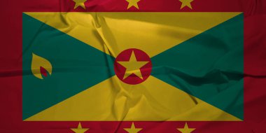 Hava Özgürlük ve Birlik Konseptinde Gururlu Grenada Bayrağı