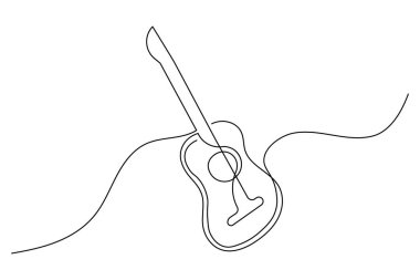 Gitar sürekli beyaz arkaplan çiziyor