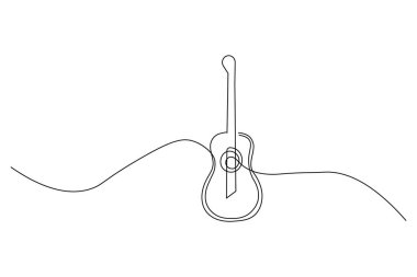 Gitar sürekli beyaz arkaplan çiziyor