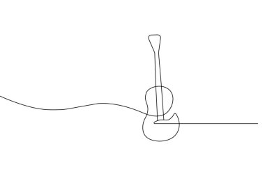 Gitar sürekli beyaz arkaplan çiziyor