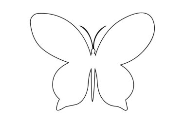  Kelebek sürekli beyaz arkaplan çiziyor