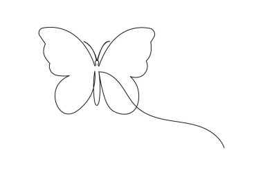  Kelebek sürekli beyaz arkaplan çiziyor