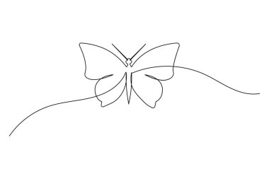  Kelebek sürekli beyaz arkaplan çiziyor