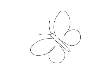  Kelebek sürekli beyaz arkaplan çiziyor