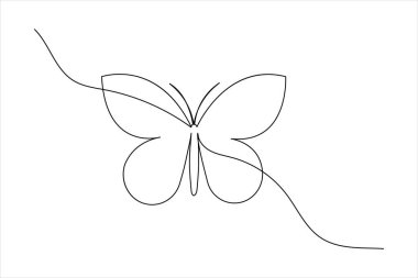  Kelebek sürekli beyaz arkaplan çiziyor