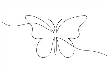  Kelebek sürekli beyaz arkaplan çiziyor