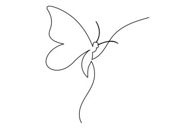  Kelebek sürekli beyaz arkaplan çiziyor