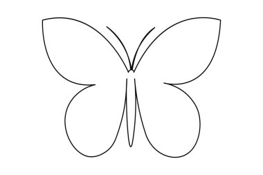  Kelebek sürekli beyaz arkaplan çiziyor