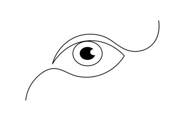 - 42. İnsan gözü beyaz arkaplanda sürekli bir çizgi çizer.