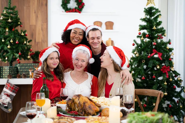 Happy Smiling Senior Woman Family Christmas — Stock Photo, Image