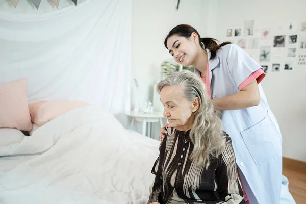 Nurse Patient Empathy Nursing Home Trust Support Help Advice Healthcare — Stock Photo, Image