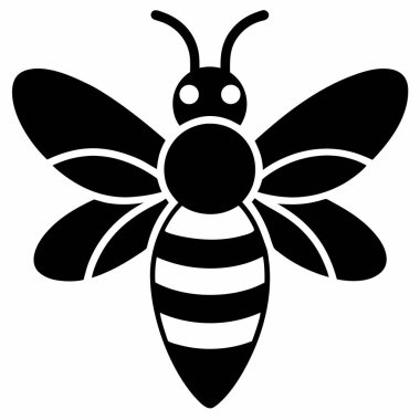 Biçimlendirilmiş Siyah ve Beyaz Bal Arısı Böceği Grafiği