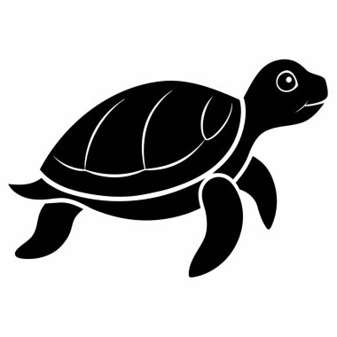 Yürüyen Deniz Kaplumbağasının Silueti, Okyanus Sürüngeni, Vahşi Yaşam