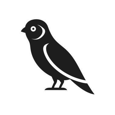 Siluet Kar Baykuşu Alarm Profili Vektör Görünümü, Baykuş, siluet, karlı, uyarı, profil