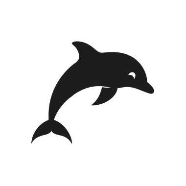 Oyuncu Yunus Silueti Okyanus Memelisi, Su Yaşamı, Vektör Sanatı