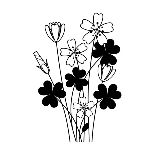 Çiçek açan bir ağaçkuşu, beyaz arka planda güzel bir çiçek..