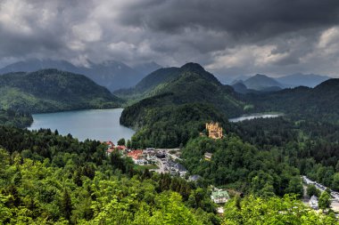 Schwangau Kalesi, Neuschwanstein ve Hohenschwangau Almanya Avrupa kaleleri