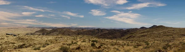 Široké Panorama Pouště Solitaire Namibia — Stock fotografie