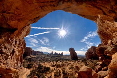 Görüntüler veya Kemerler, Kanyonlar, Antilop Kanyonu, Utah, Moab, Kanyonlar, Kemerler, Ulusal Park, Günbatımı ve Gündoğumu